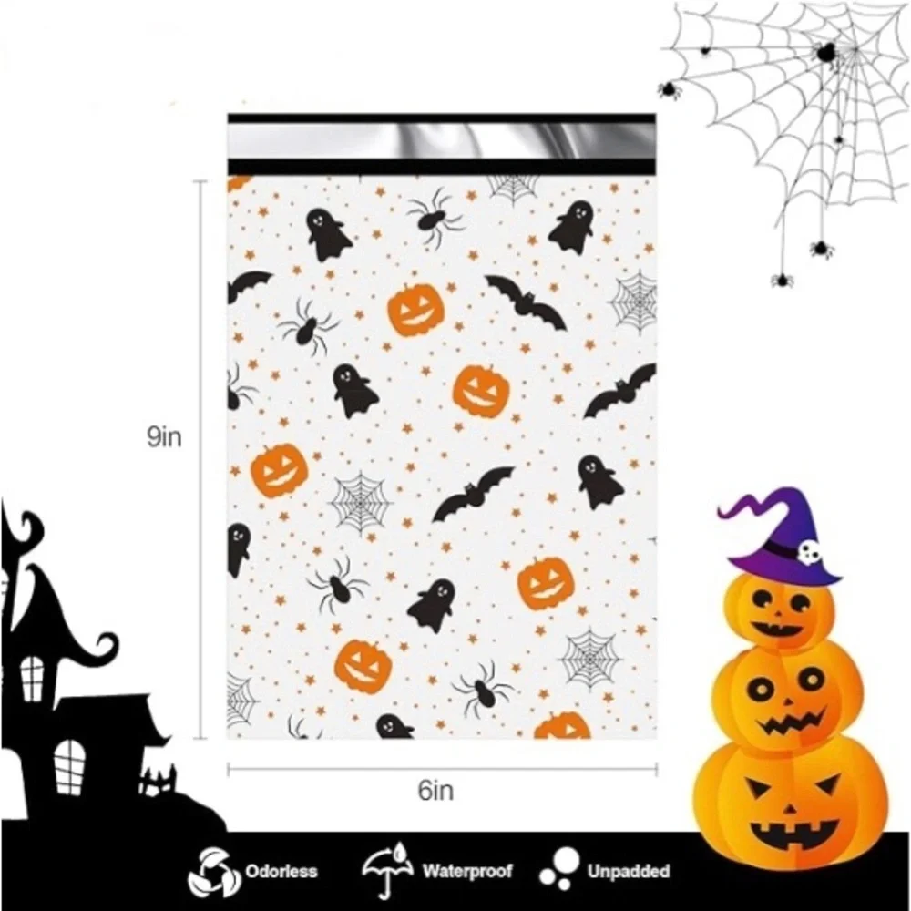 10 Count Polymailer Size Variety Bundle - HALLOWEEN (5/6x9 + 5/10x13)